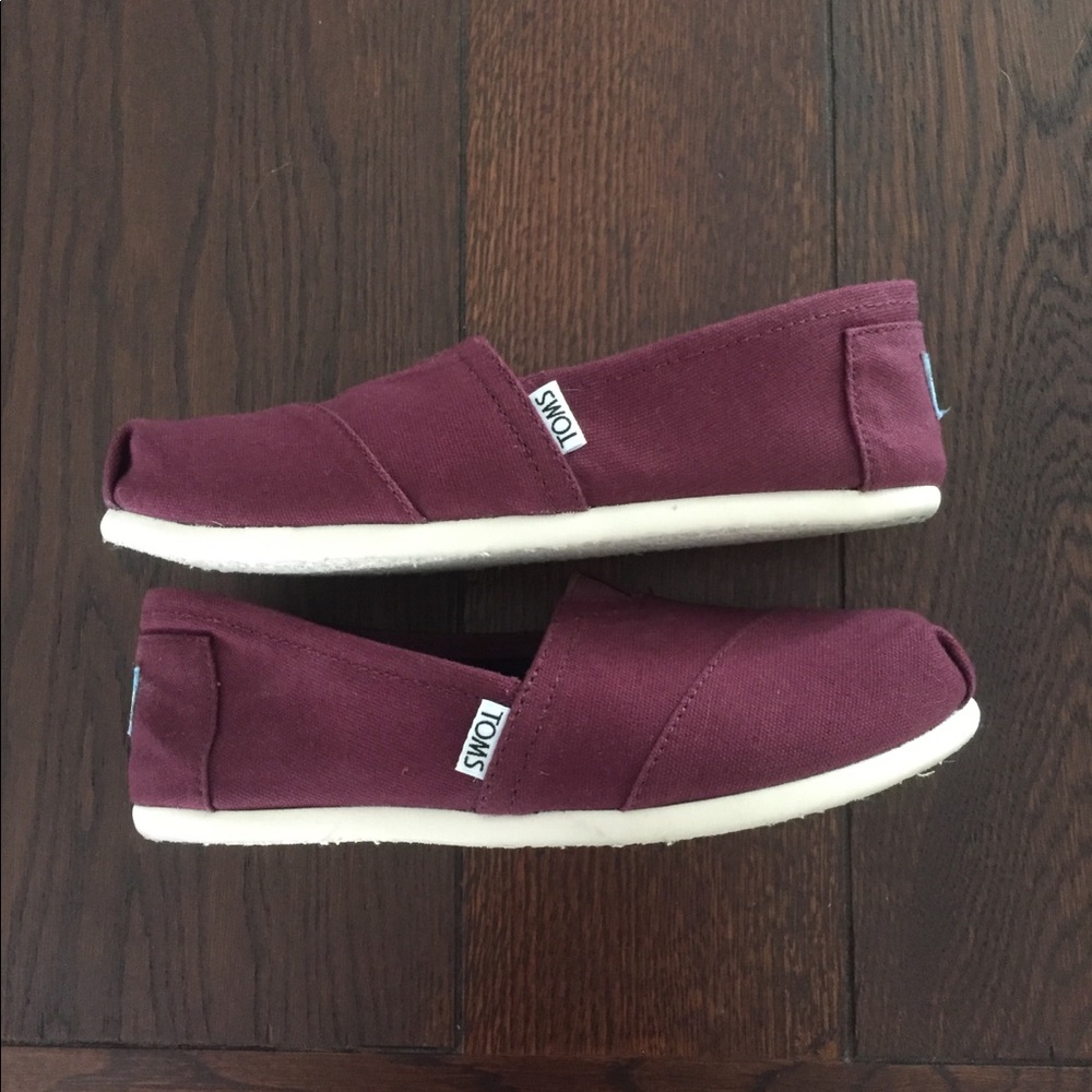 Toms Classic Alpargata Canvas Burgundy 7